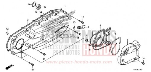 LEFT SIDE COVER SH150ADE de 2014